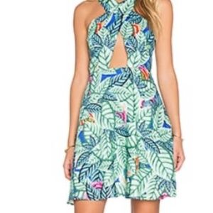 Mara Hoffman Cross front mini dress